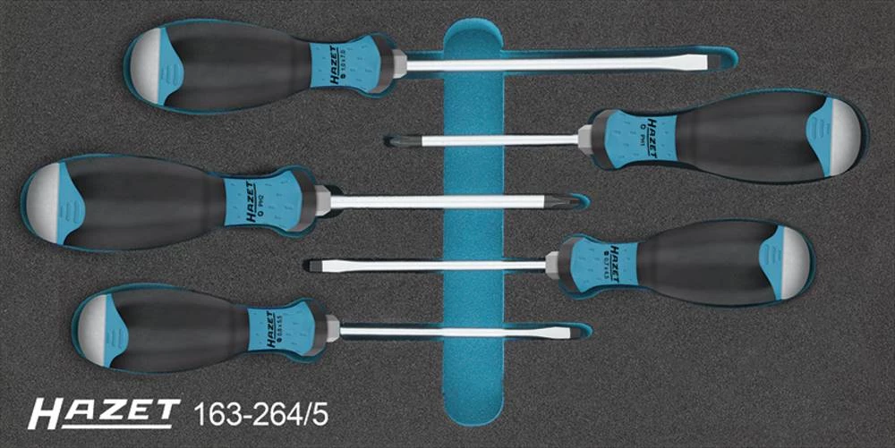 Radionički odvijač 5-dijelni set Hazet ravni, križni Phillips slika