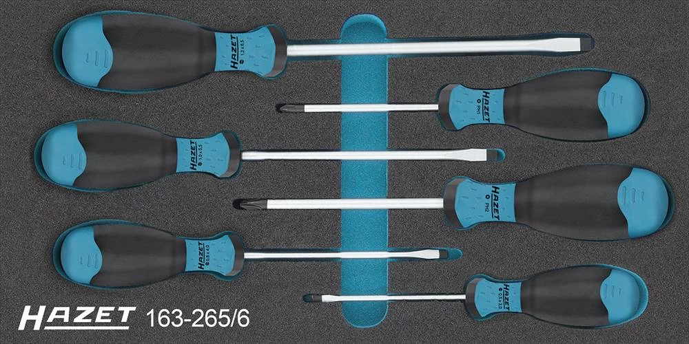 Radionički odvijač 6-dijelni set Hazet ravni, križni Phillips slika