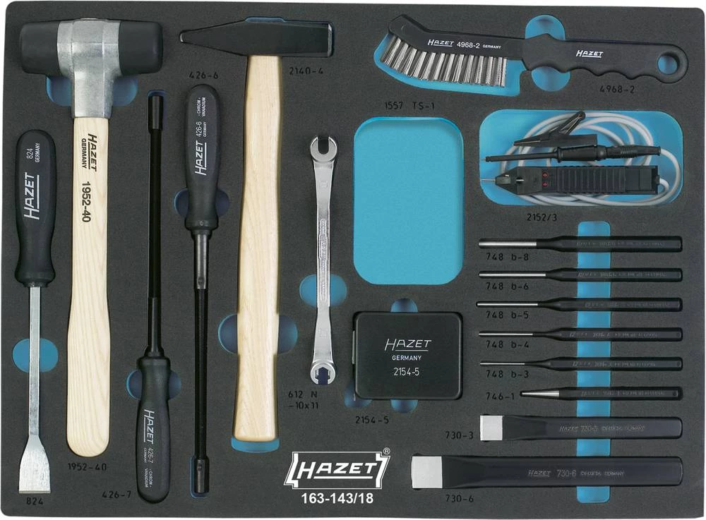 Set alata za obrtnike 17-dijelni set Hazet 163-143/18 slika