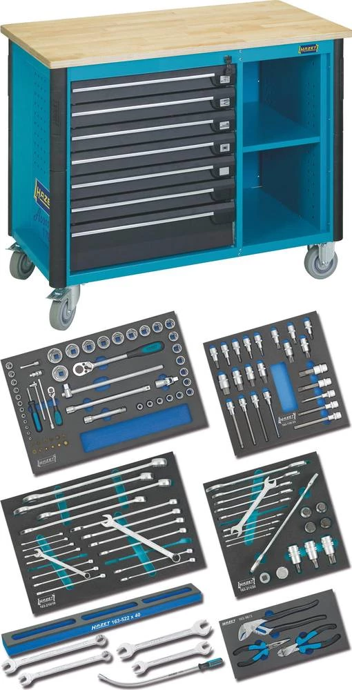 Radionički stol sa alatom za komercijalna vozila Hazet 179W-7/128 slika