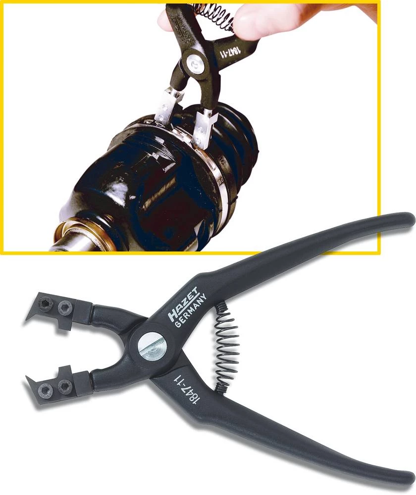 Stezna kliješta za obujmice 191 mm Hazet 1847-11 slika
