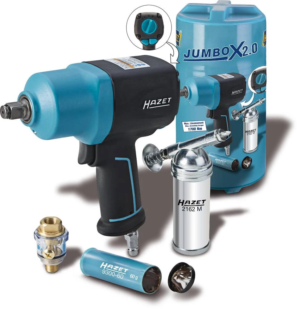 Pneumatski udarni odvijač, držač alata: 1/2" (12.5 mm) vanjski četverokutni, okretni moment (maks.): 1054 Nm Hazet 9012EL-SPC/4 slika