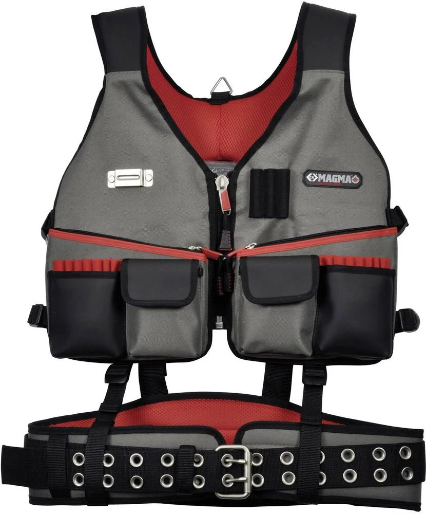 C.K. Magma MA2728 radni prsluk, crni, sivi slika