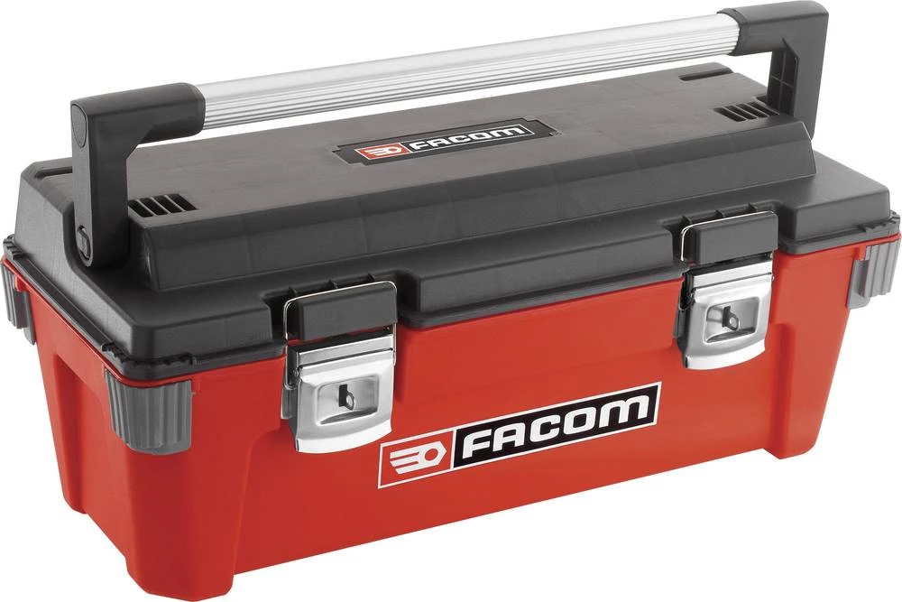 Kutija za alat, prazna Facom BP.P26 polipropilen crvena, crna slika