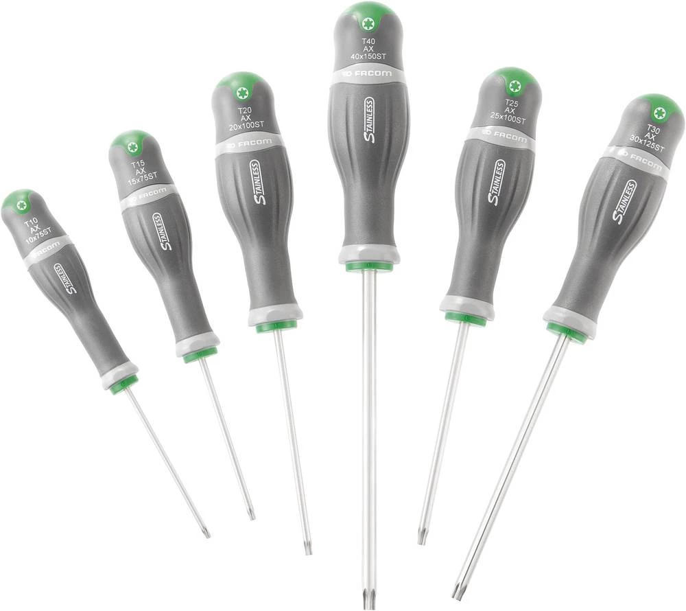 Radionički odvijač 6-dijelni set Facom unutarnji TORX slika