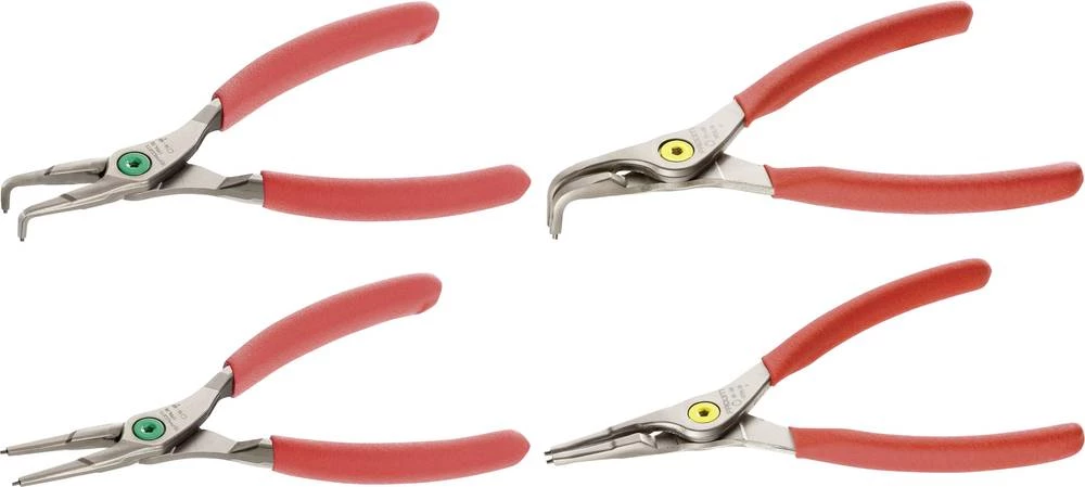 Set kliješta za seger osigurače, pogodna za unutarnje i vanjske prstene 18-60 mm 18-60 mm šiljasti oblik, ravna, savinuta pod ku slika