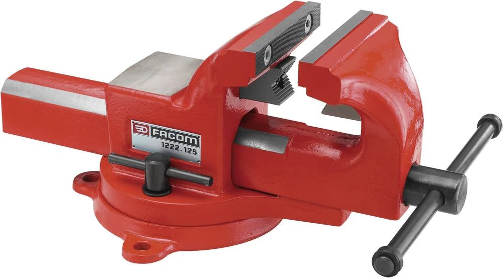 Paralelni vijčani škripac s okretnom pločom Facom 1222.150 raspon prihvata (čeljusti):0 - 200 mm slika