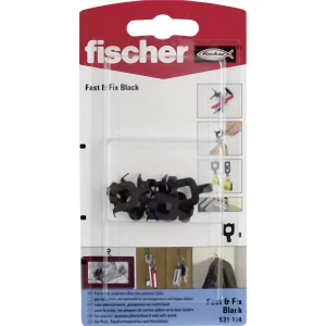 Fischer zidne kuke Fast & Fix Black K 8 kom. slika
