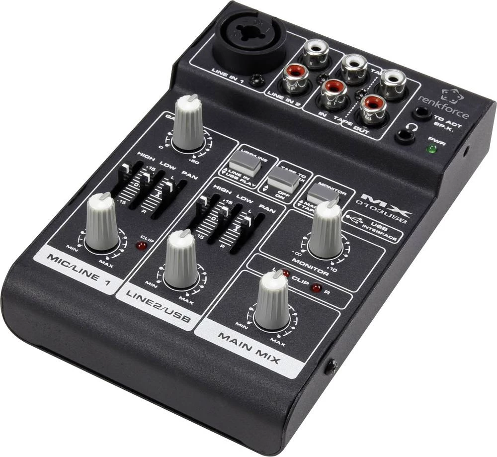 Konzolni miks pult Renkforce MX 103USB b slika