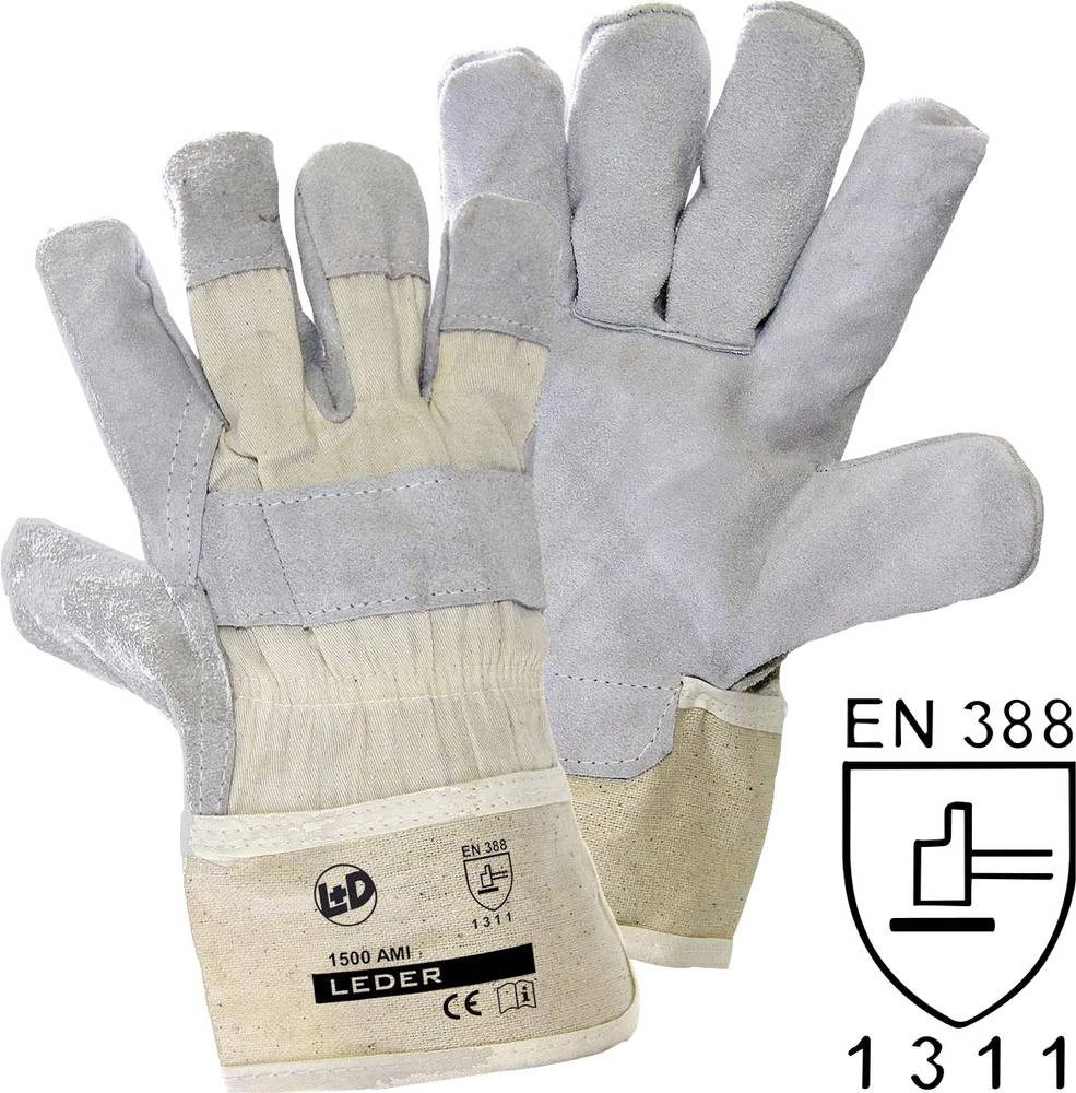 worky 1500 rukavice od goveđe kože AMI goveđa koža i pamuk, veličina 10 slika