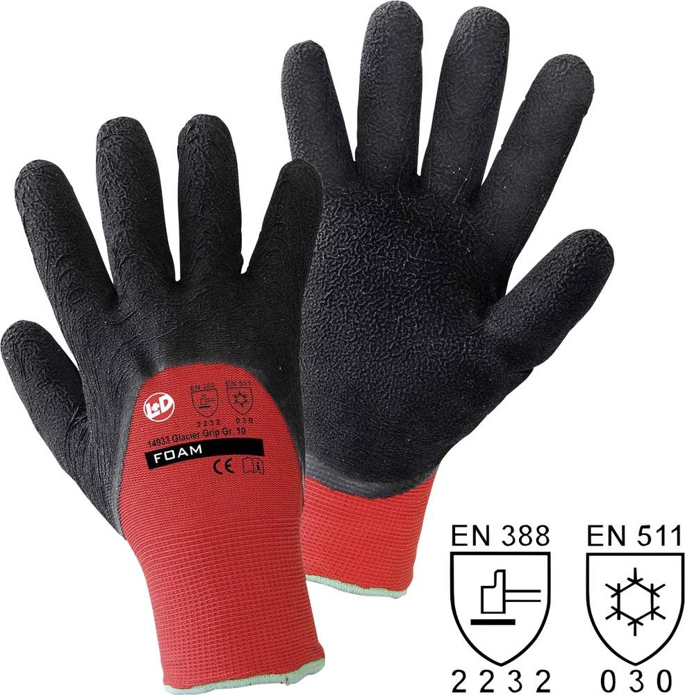 worky 14933 zimske rukavice Glacier Grip 100 % poliester s prirodnom lateks prevlakom, veličina 10 slika