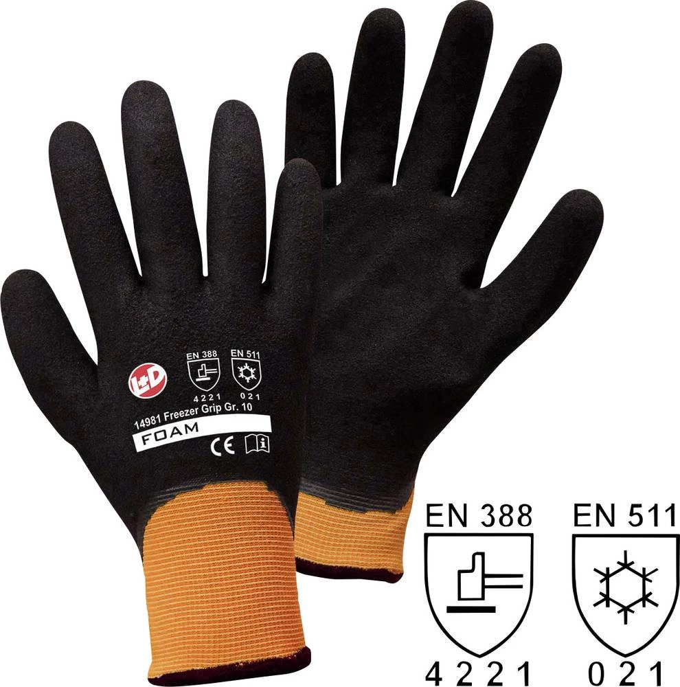 worky 14981 zimske rukavice Freezer Grip 100 % poliester s nitrilnom prevlakom, veličina 8 slika
