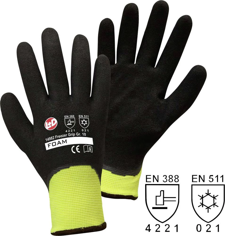 worky 14982 zimske rukavice Freezer Grip 100 % poliester s nitrilnom prevlakom, veličina 10 slika