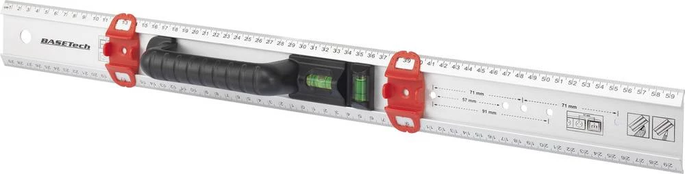 Markirno ravnalo 600 mm Basetech 1377560 1.5 mm/m kalibrirano prema tvorničkim standardima slika