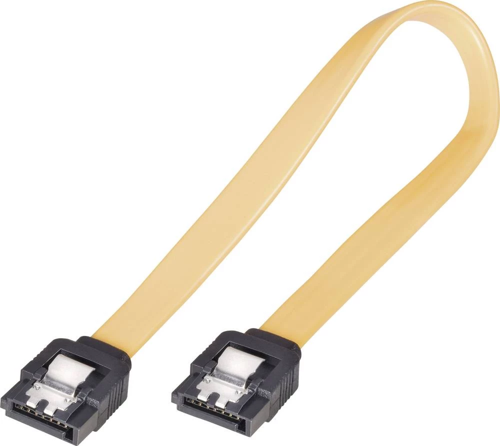 Priključni kabel za tvrdi disk [1x SATA-utičnica 7pol. - 1x SATA-utičnica 7pol.] 0.20 m žuti Renkforce slika