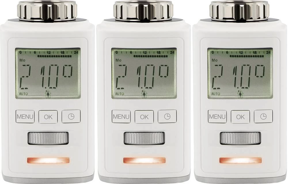 Elektronički termostat za radijatore HT100 sygonix 8 do 28 °C 3 kom. u setu slika