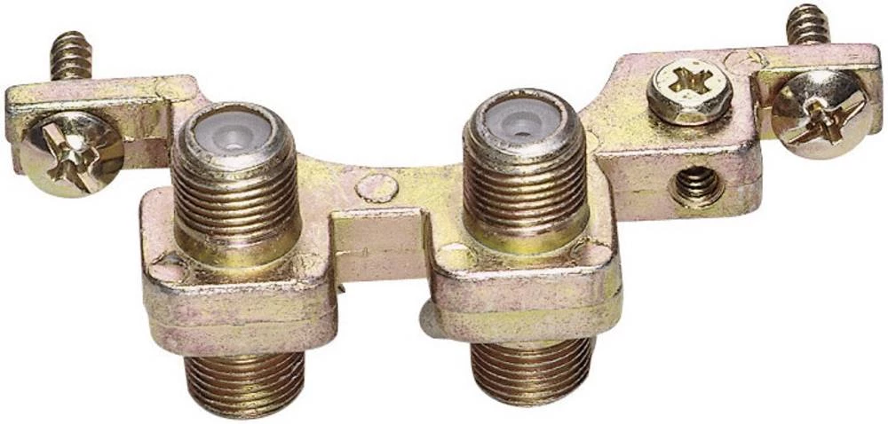 Renkforce blok za uzemljenje 2x F-utičnica na 2x F-utičnicu srebrna SAT priključak slika