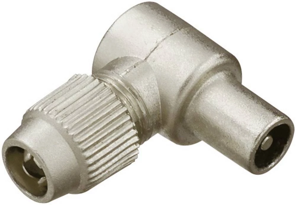 Koaksijalni kutni utikač, metal, promjer kabela: 7 mm slika