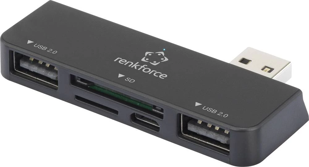 Renkforce USB 2.0 hub & čitač kartica za Microsoft Surface slika