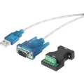 USB 1.1 adapter [1x D-SUB-utikač 9pol., polna spojka - 1x USB 1.1 utikač A] crni, pozlaćeni kontakti Renkforce slika