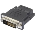 HDMI / DVI adapter [1x HDMI-utičnica - 1x DVI-utikač 24+1pol.] crni Renkforce slika