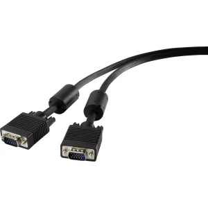 SVGA priključni kabel [1x VGA-utikač - 1x VGA-utikač] 10 m crni Renkforce slika