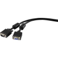 SVGA produžni kabel [1x VGA-utikač - 1x VGA-utičnica] 0.50 m crni Renkforce slika