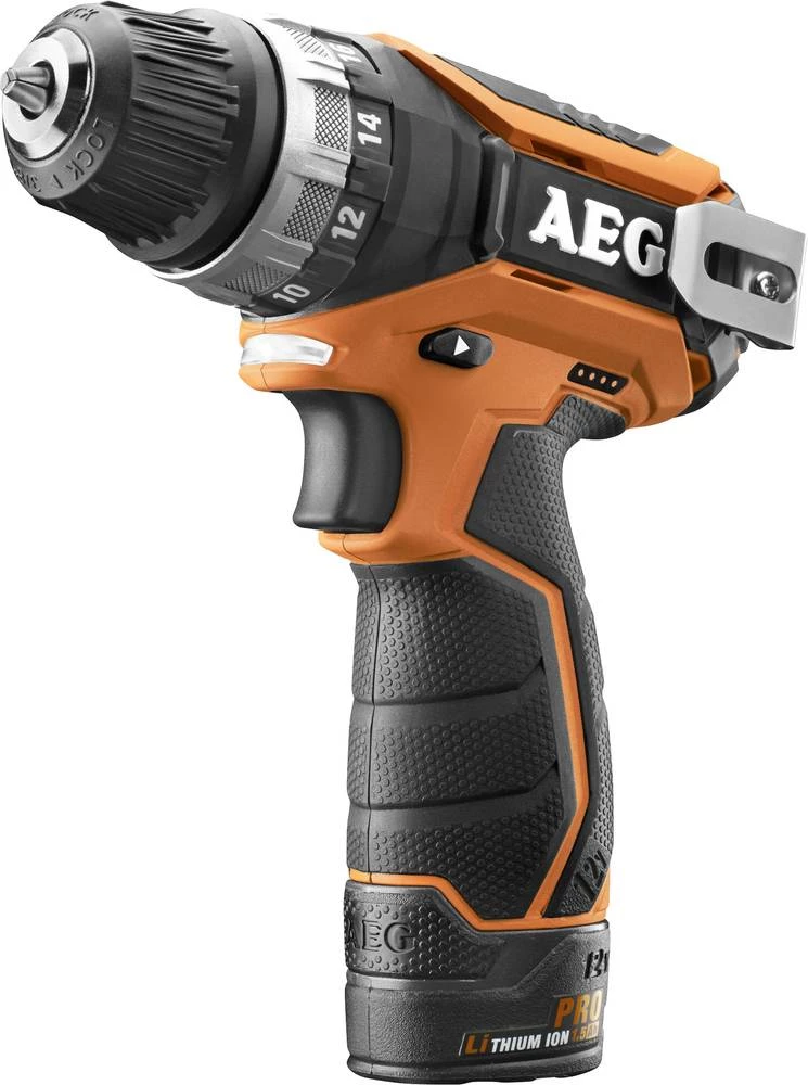 AEG Powertools BS12C2 bušilica i odvijač na bateriju 12 V 1.5 Ah Li-Ion uklj. 2 akumulatora, uklj. torba slika