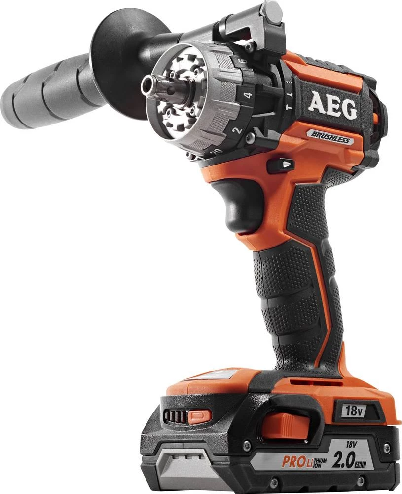 AEG Powertools BSB18 CBL-202C udarna bušilica i odvijač na bateriju 18 V 2 Ah Li-Ion uklj. 2 akumulatora, uklj. kovčeg slika