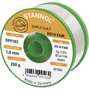 Lemna žica u kolutu Stannol HS10-Fair Sn99.3Cu0.7 250 g 1.0 mm slika