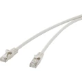 RJ45 mrežni priključni kabel CAT 5e F/UTP 10 m sivi, zaštita na priključku Renkforce slika