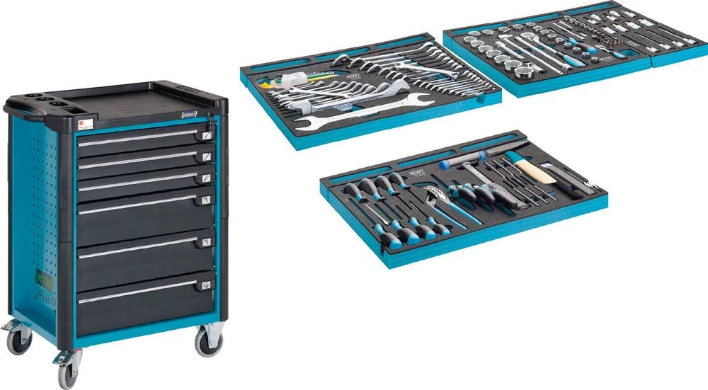 Kolica za radionicu Assistent sa sortimentom Hazet 179-6/131 slika