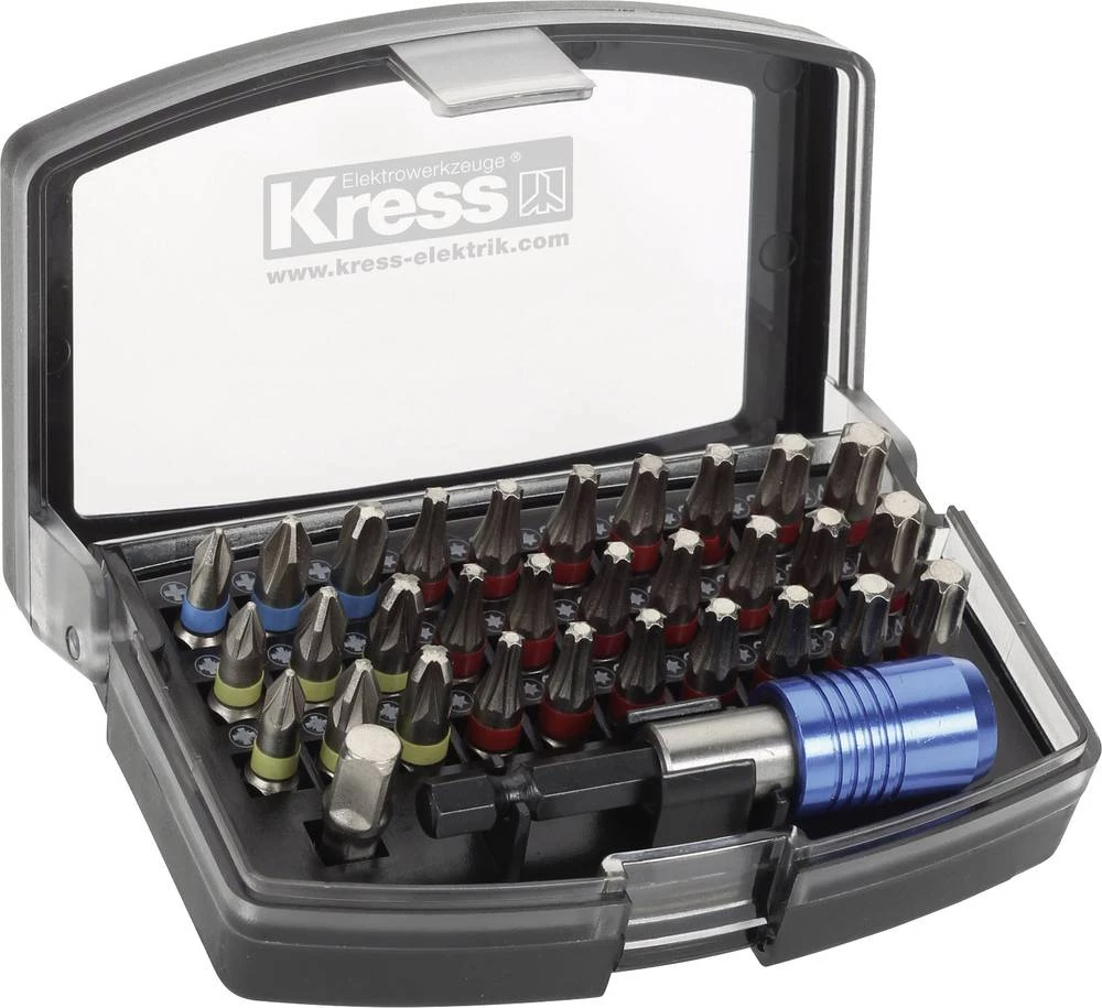 Set bit-nastavaka, 32-dijelni set Kress 98041903 križni Pozidriv, križni Phillips, unutarnji TORX slika