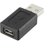 USB 2.0 adapter [1x USB 2.0 utikač A - 1x USB 2.0 utičnica Micro-B] crni, Renkforce
