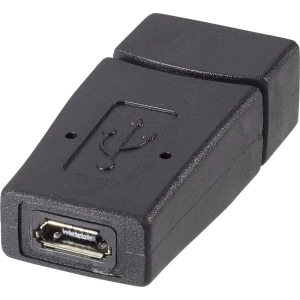 USB 2.0 adapter [1x USB 2.0 utičnica A - 1x USB 2.0 utičnica Micro-B] crni, Renkforce slika