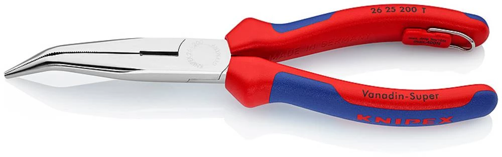 Radionička špic kliješta 40° svinuta 200 mm Knipex 26 25 200 T slika