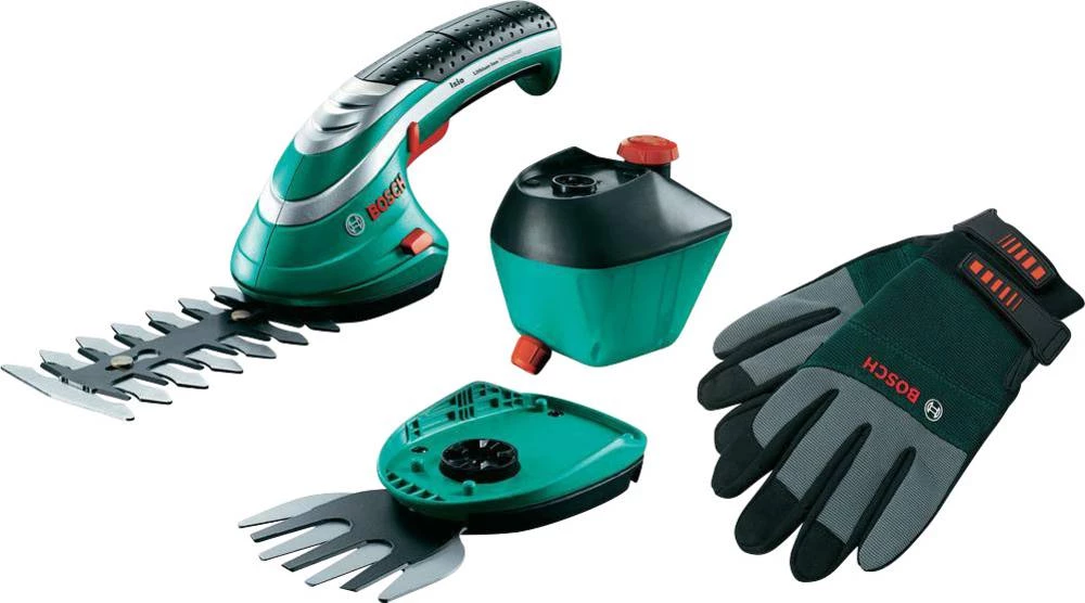 Akumulatorske škare za travu, škare za grmlje, uklj. akumulator 3.6 V Li-Ion Bosch Isio set XXL slika