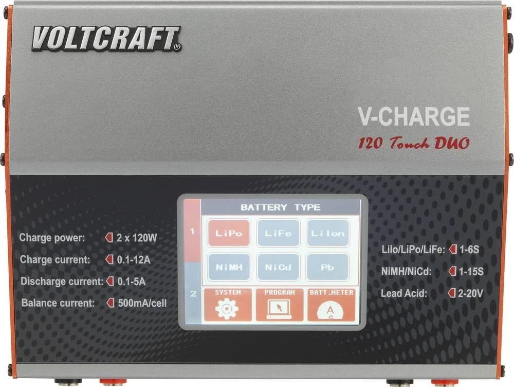 Višenamjenski punjač za modelarstvo 12 V, 230 V 12 A VOLTCRAFT V-Charge 120 Touch Duo LiPo, LiIon, LiFePO, NiCd, NiMH, olovo slika