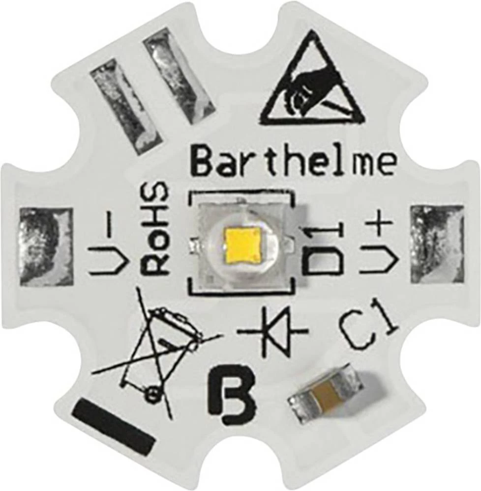 HighPower LED hladno bijela 6 W 560 lm 130 ° 1800 mA Barthelme 61003534 slika