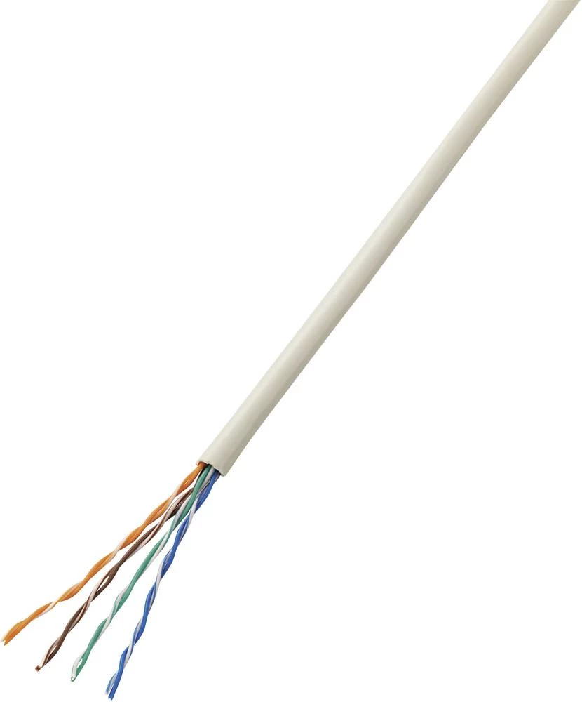 Telefonski kabel J-Y(ST)Y 2 x 2 x 0.28 mm2 sivi Conrad Components 93030c493 25 m slika