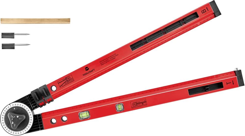 Kutomjer - libela 61.8 cm 270 ° TOOLCRAFT 1511576 1 mm/m slika