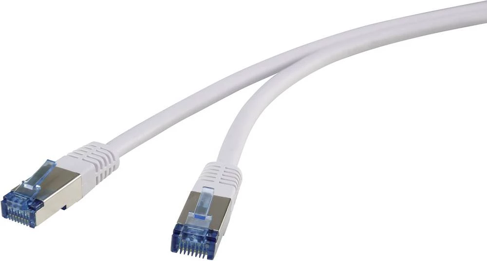 RJ45 mrežni priključni kabel CAT 6A S/FTP 5 m sivi, TPE-vanjski plašt Renkforce slika