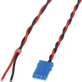 Priključni kabel za akumulator Deluxe [1x JR-utičnica - 1x otvoreni kraj] 300 mm 0.50 mm uvrnut Reely slika