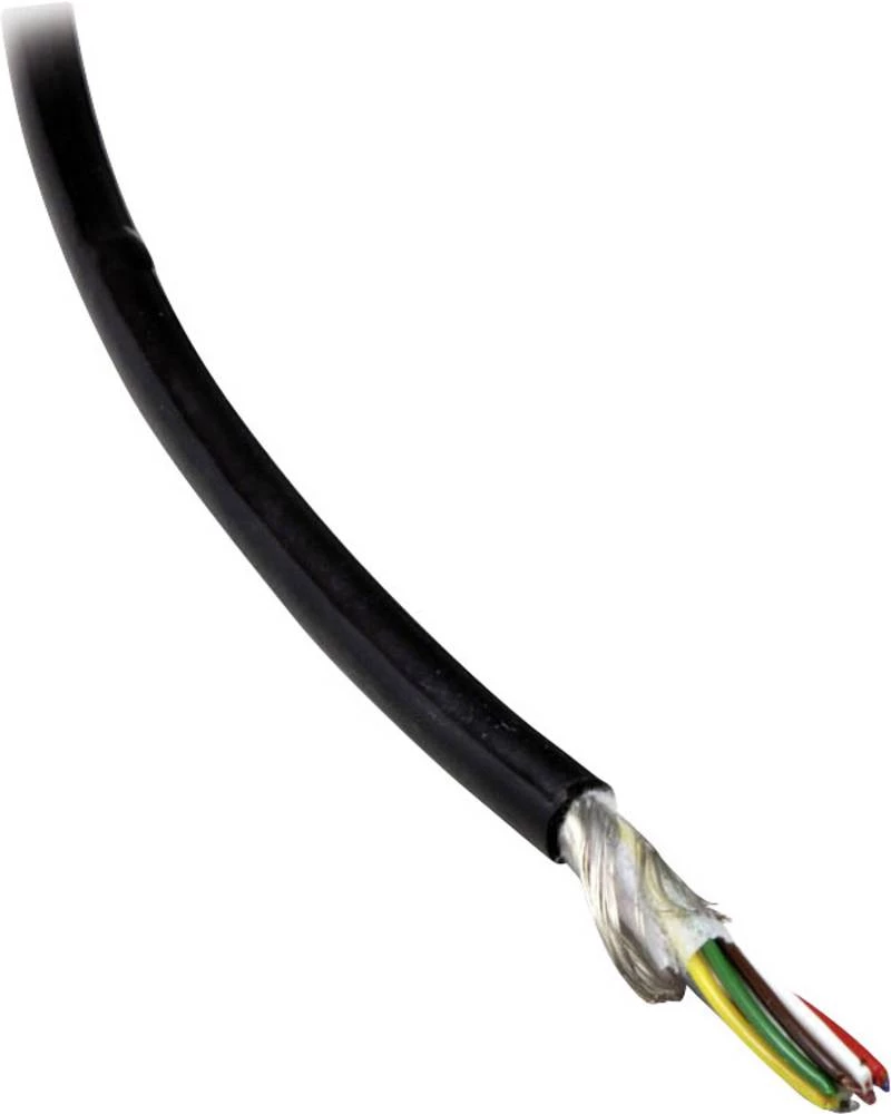 Podatkovni kabel Li12YD11Y 4 x 0.25 mm crne boje BKL Electronic 1506061/10 10 m slika