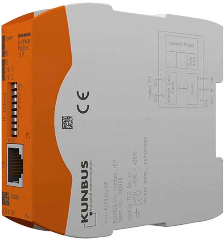 SPS komunikacijski modul Kunbus KUNBUS-GW Modbus TCP PR100074 24 V slika