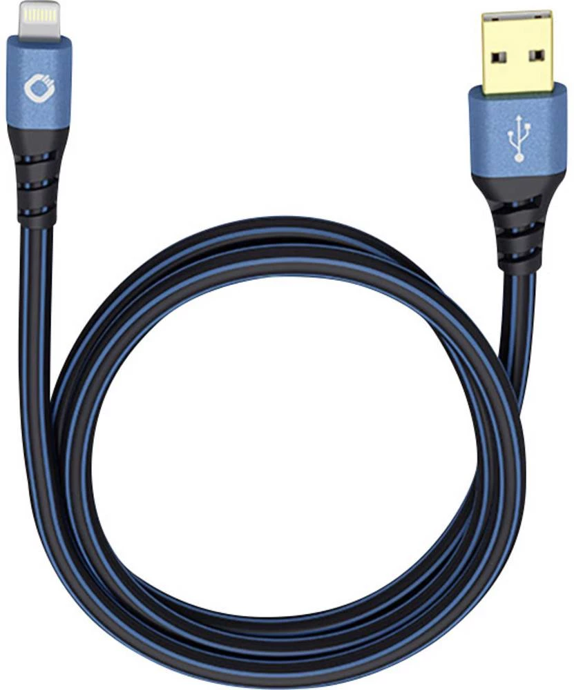iPad/iPhone/iPod kabel za prijenos podataka i punjenje [1x USB 2.0 utikač A - 1x utikač Apple Dock Lightning] 1 m crveni/crni, O slika
