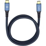 USB 3.1 priključni kabel [1x USB-C™ utikač - 1x USB-C™ utikač] 1 m plavi, pozlaćeni kontakti Oehlbach USB Plus CC