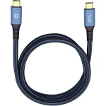 USB 3.1 priključni kabel [1x USB-C™ utikač - 1x USB-C™ utikač] 3 m plavi, pozlaćeni kontakti Oehlbach USB Plus CC
