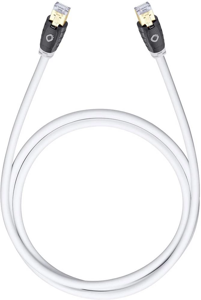 RJ45 mrežni kabel CAT 6 SF/FTP 15 m bijeli, pozlaćeni kontakti Oehlbach HI Stream slika