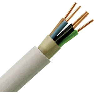 Oplašteni kabel NYM-J 5 G 1.5 mm sive boje Kopp 153010840 10 m slika